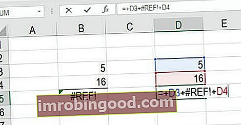#REF „Excel“ klaidos ekrano kopija