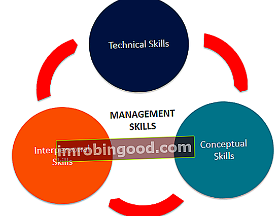 Druhy manažerských dovedností (diagram)