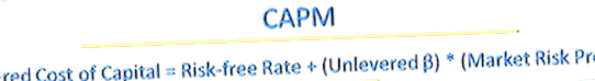 APV - CAPM formula