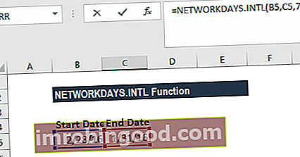 Funktsioon NETWORKDAYS.INTL - näide 2
