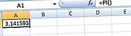 PI-toiminto Excelissä
