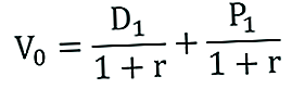 One-Period DDM - Formula