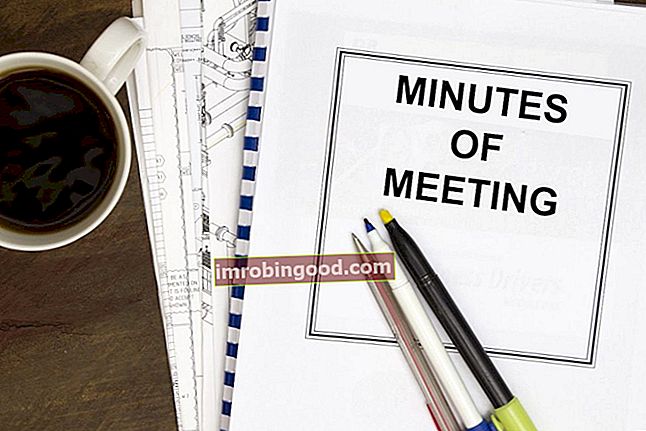 Co jsou zápisy ze schůzky?