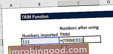 Funkce TRIM - Příklad 2a