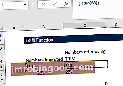 TRIM-toiminto - esimerkki 2b
