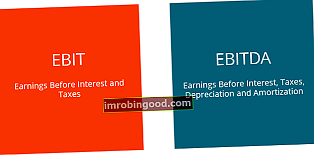 Koks skirtumas tarp EBIT ir EBITDA?